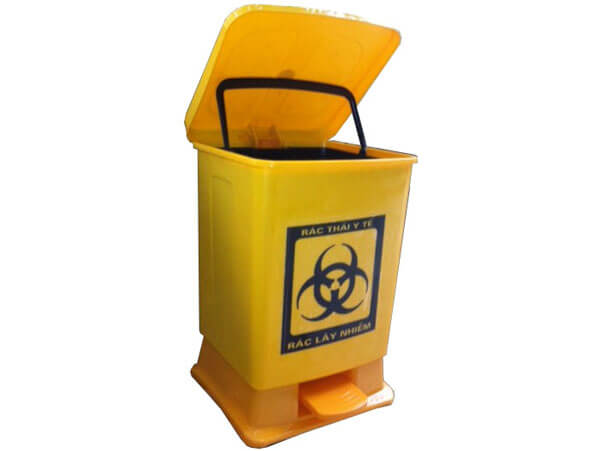 Thùng rác y tế đạp chân, thùng đựng rác thải y tế