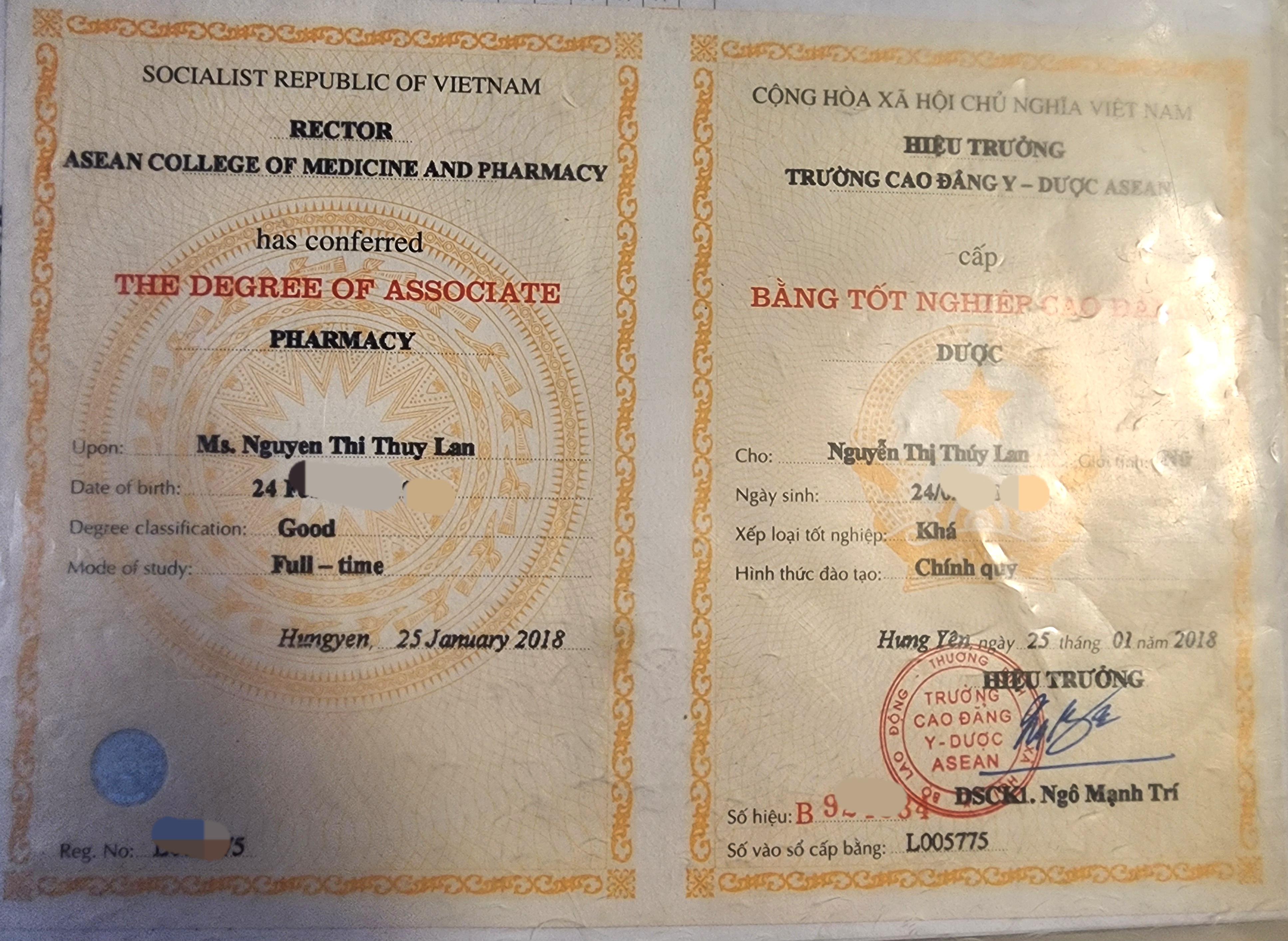 Cho thuê cchn cao đẳng dược và mặt bằng mở quầy