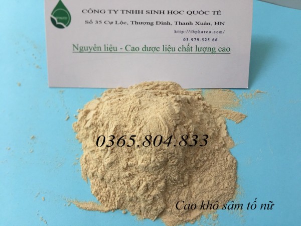 Cung cấp cao khô sâm tố nữ