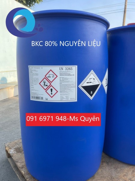 Mua bán BKC 80% phuy 200kg nguyên liệu diệt khuẩn
