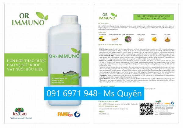 Thảo dược bổ gan tăng miễn dịch cho tôm OR IMMUNO Ấn Độ